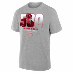 NHL Patrick Kane Detroit Red Wings 500 Career Goals Milestone T-Shirt - Gray