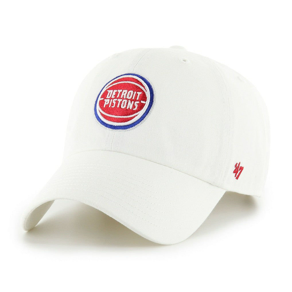 Detroit Pistons '47 Clean Up Adjustable Hat White