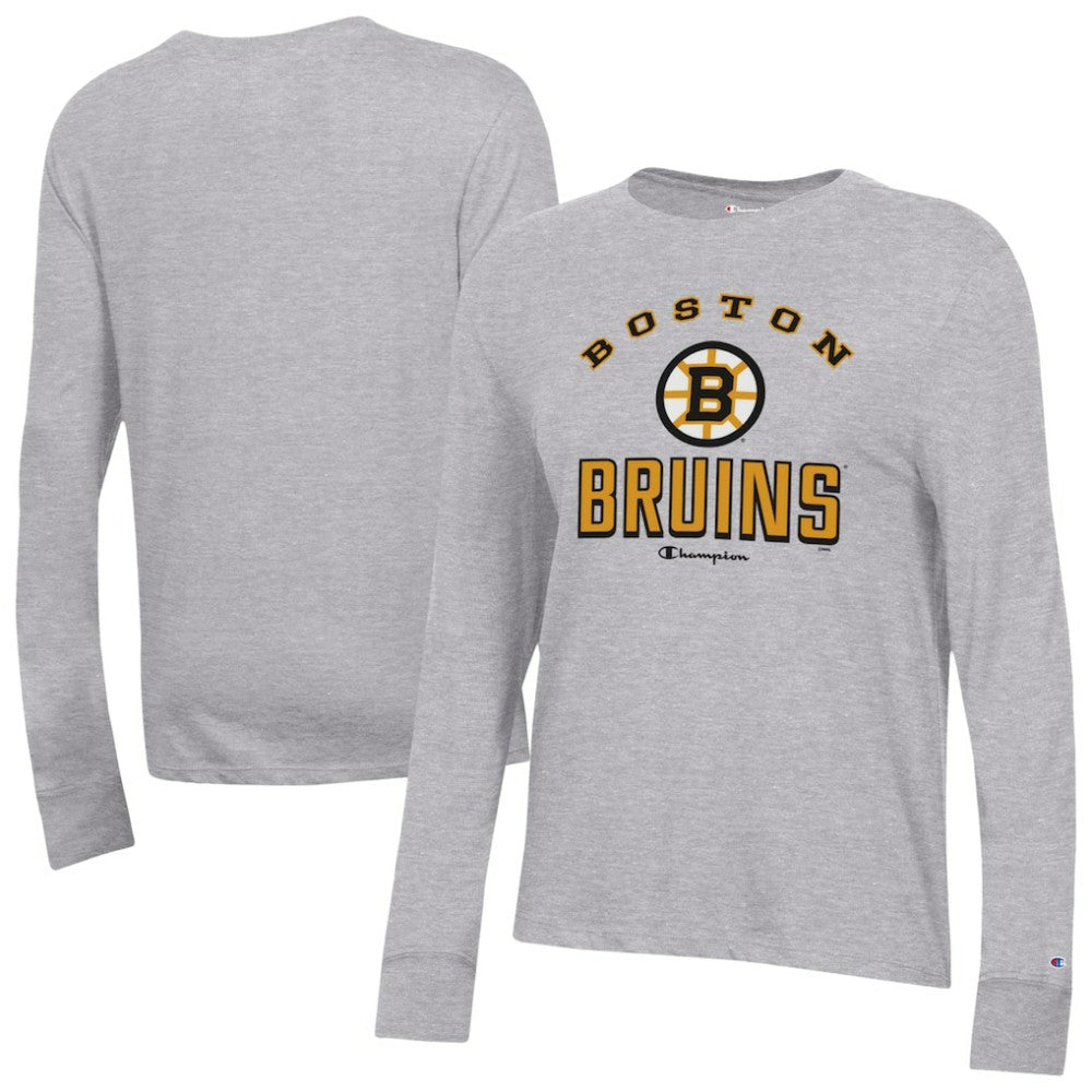 NHL Boston Bruins Champion Women's Core Long Sleeve T-Shirt - Gray