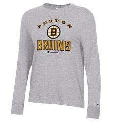 NHL Boston Bruins Champion Women's Core Long Sleeve T-Shirt - Gray