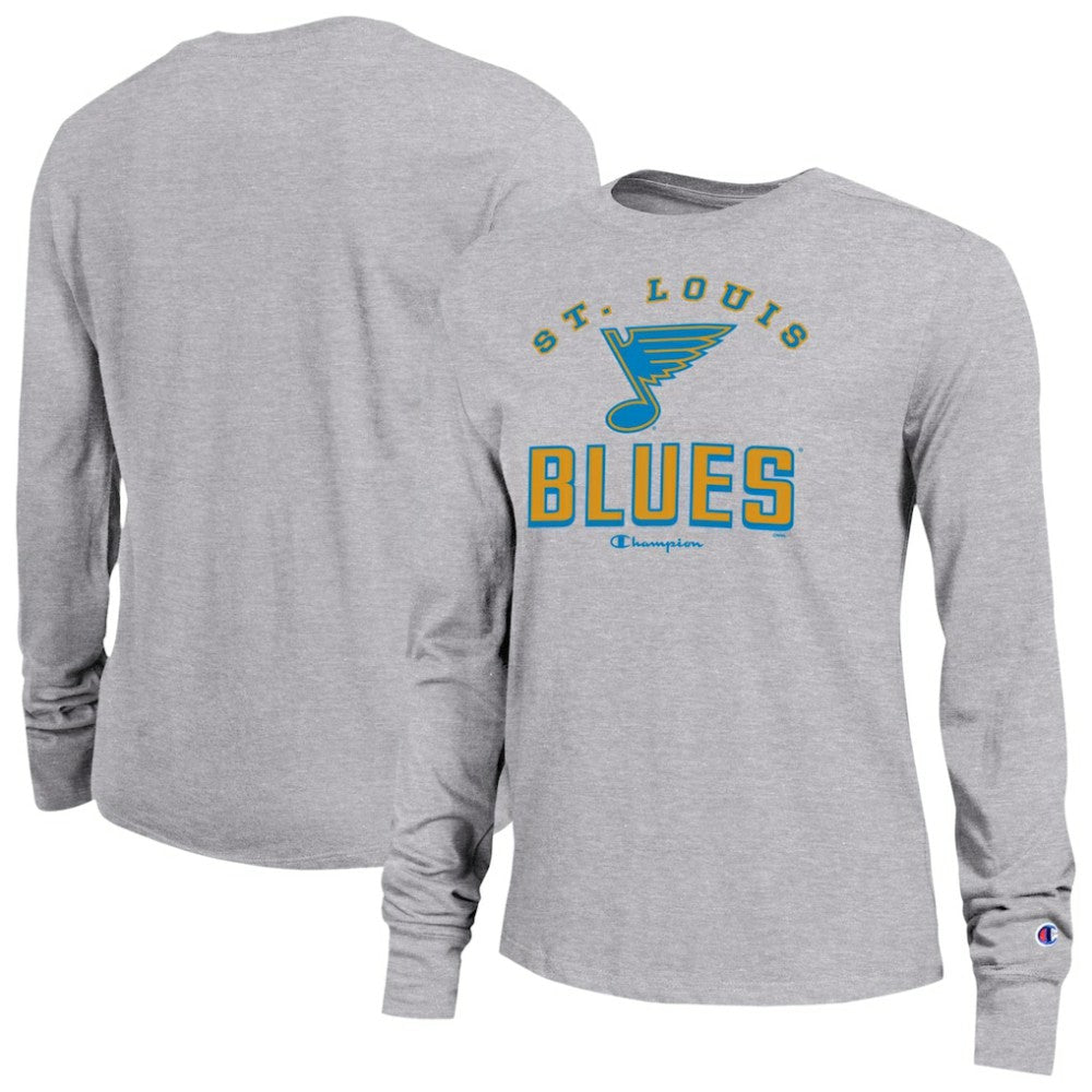 NHL St. Louis Blues Champion Women's Core Long Sleeve T-Shirt - Gray