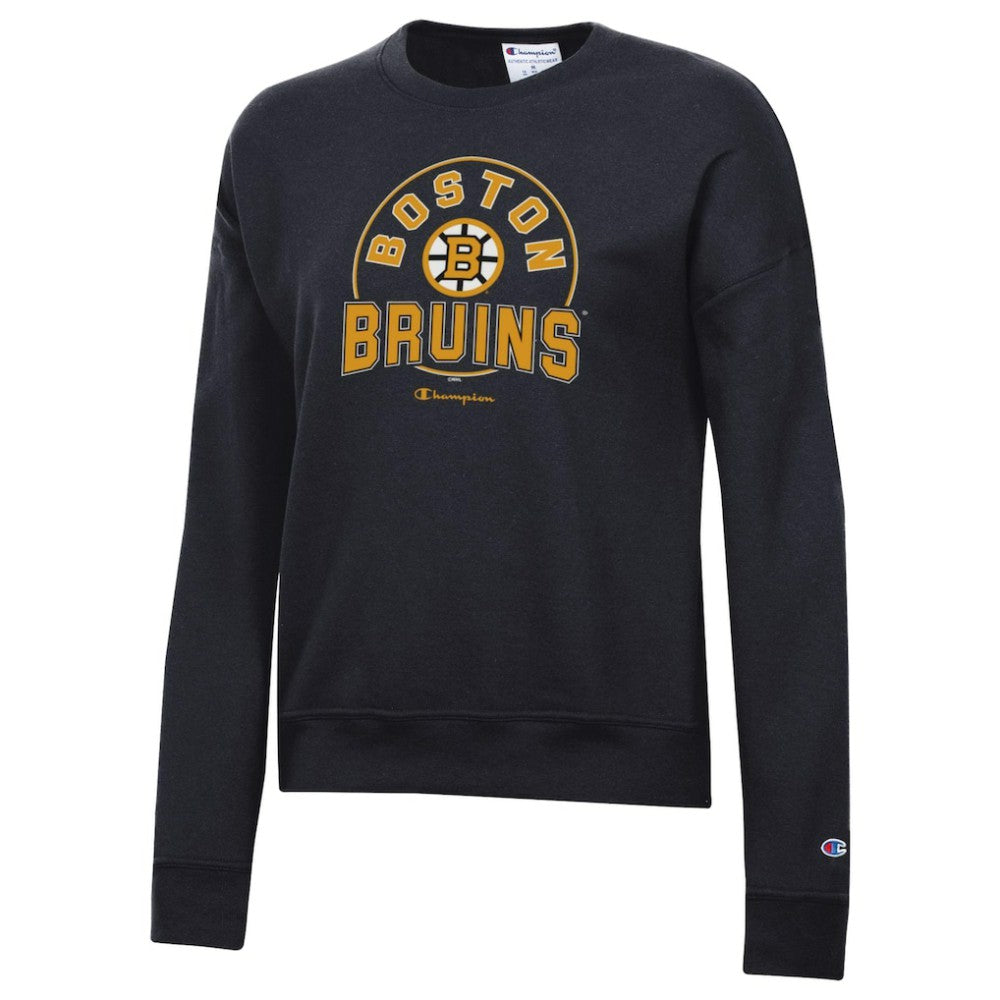 NHL Boston Bruins Champion Women's Powerblend Fleece Sweatshirt - Black