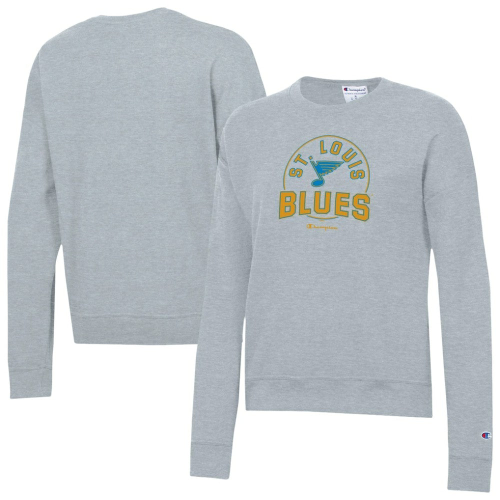 NHL St. Louis Blues Champion Women's Powerblend Fleece Sweatshirt - Gray