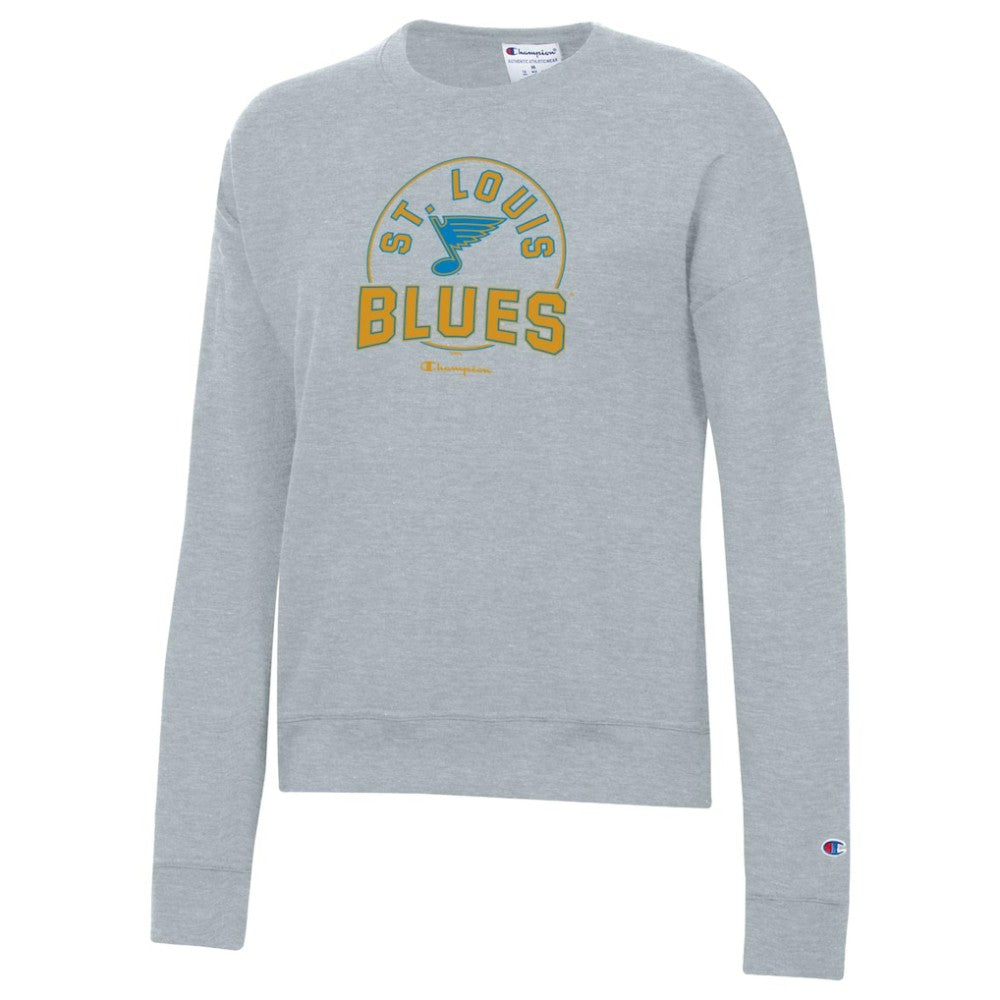 NHL St. Louis Blues Champion Women's Powerblend Fleece Sweatshirt - Gray