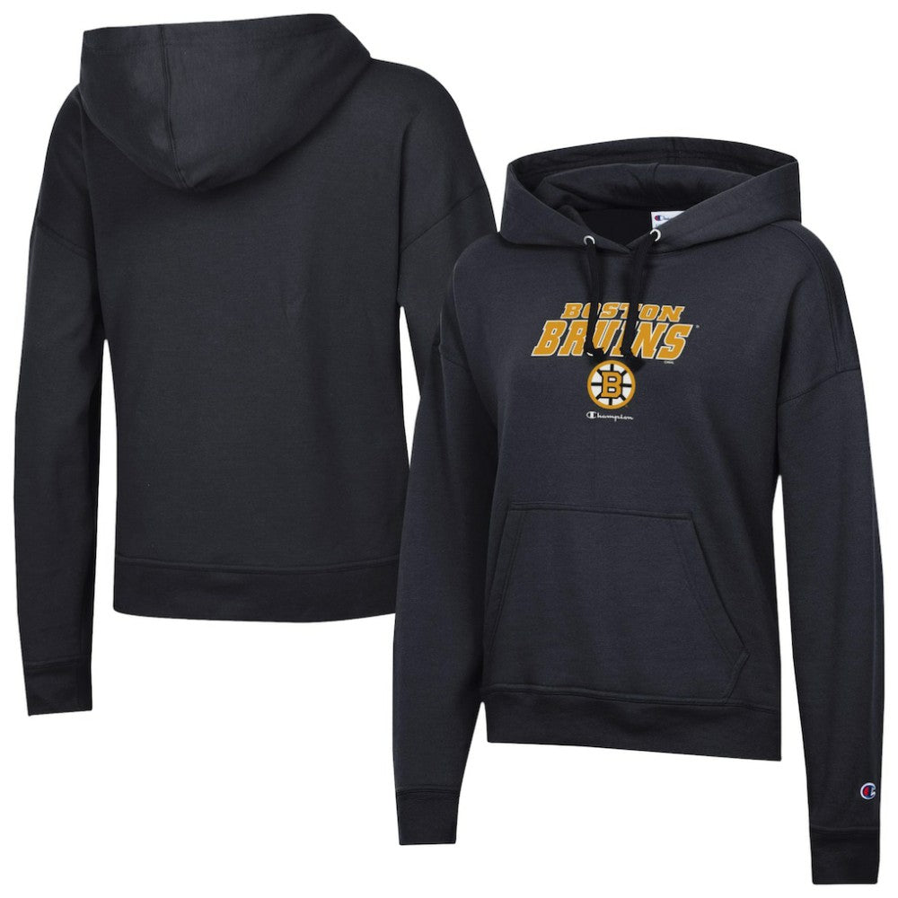 NHL Boston Bruins Champion Women's Powerblend Fleece Hoodie - Black