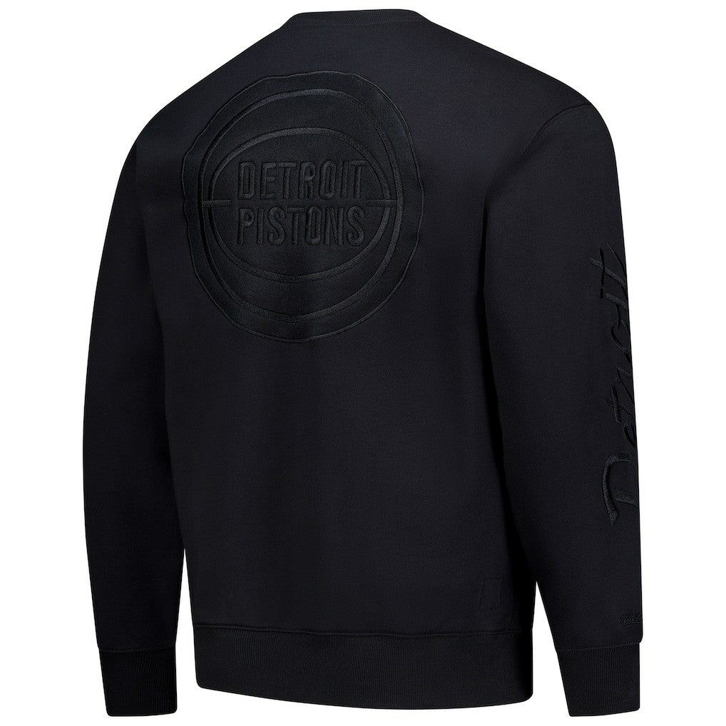 Detroit Pistons Phantom Fleece Sweatshirt Black
