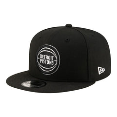 Detroit Pistons Team 9FIFTY Snapback Hat Black/White