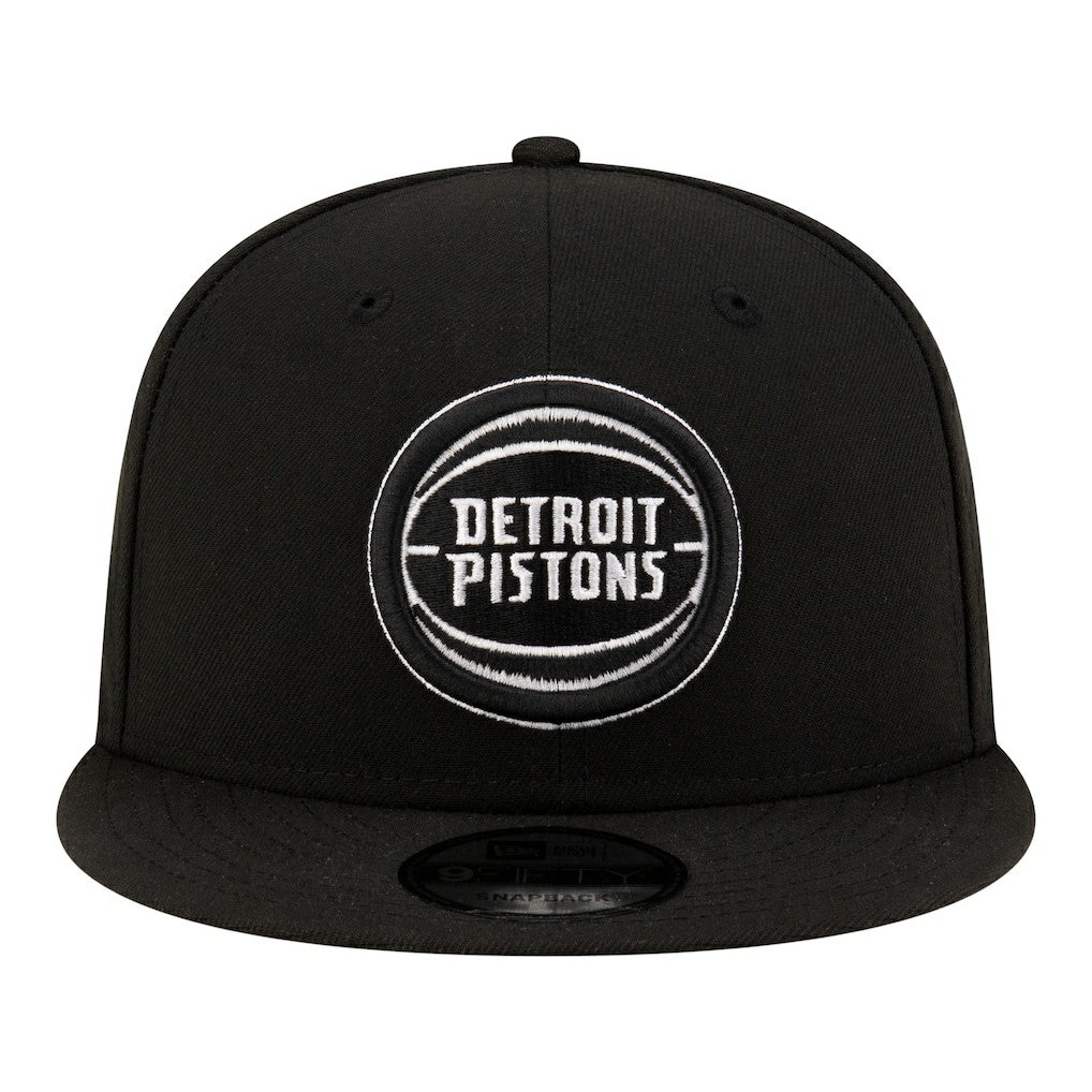 Detroit Pistons Team 9FIFTY Snapback Hat Black/White