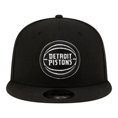 Detroit Pistons Team 9FIFTY Snapback Hat Black/White