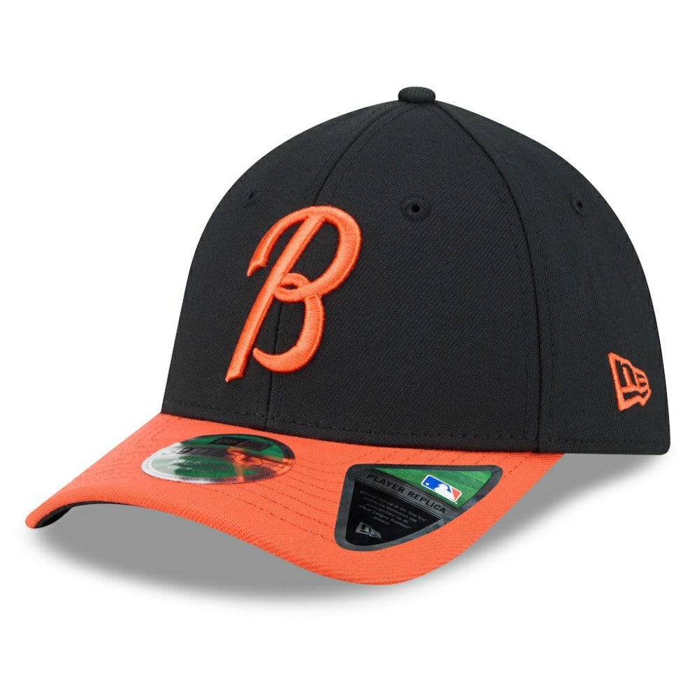 Baltimore Orioles New Era Player Replica 39THIRTY Flex Hat - Black/Orange Hats