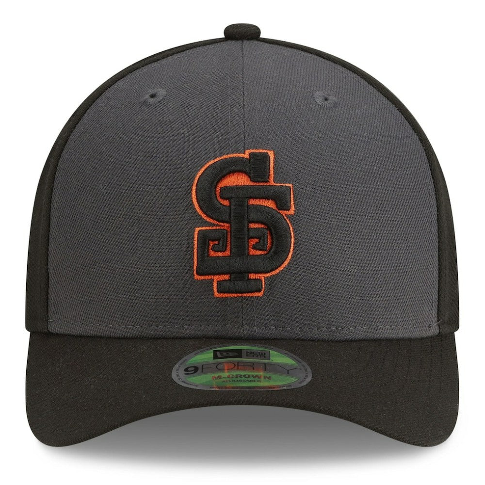 San Francisco Giants New Era Player Replica Alternate 9FORTY M-Crown Adjustable Hat - Gray/Black Hats
