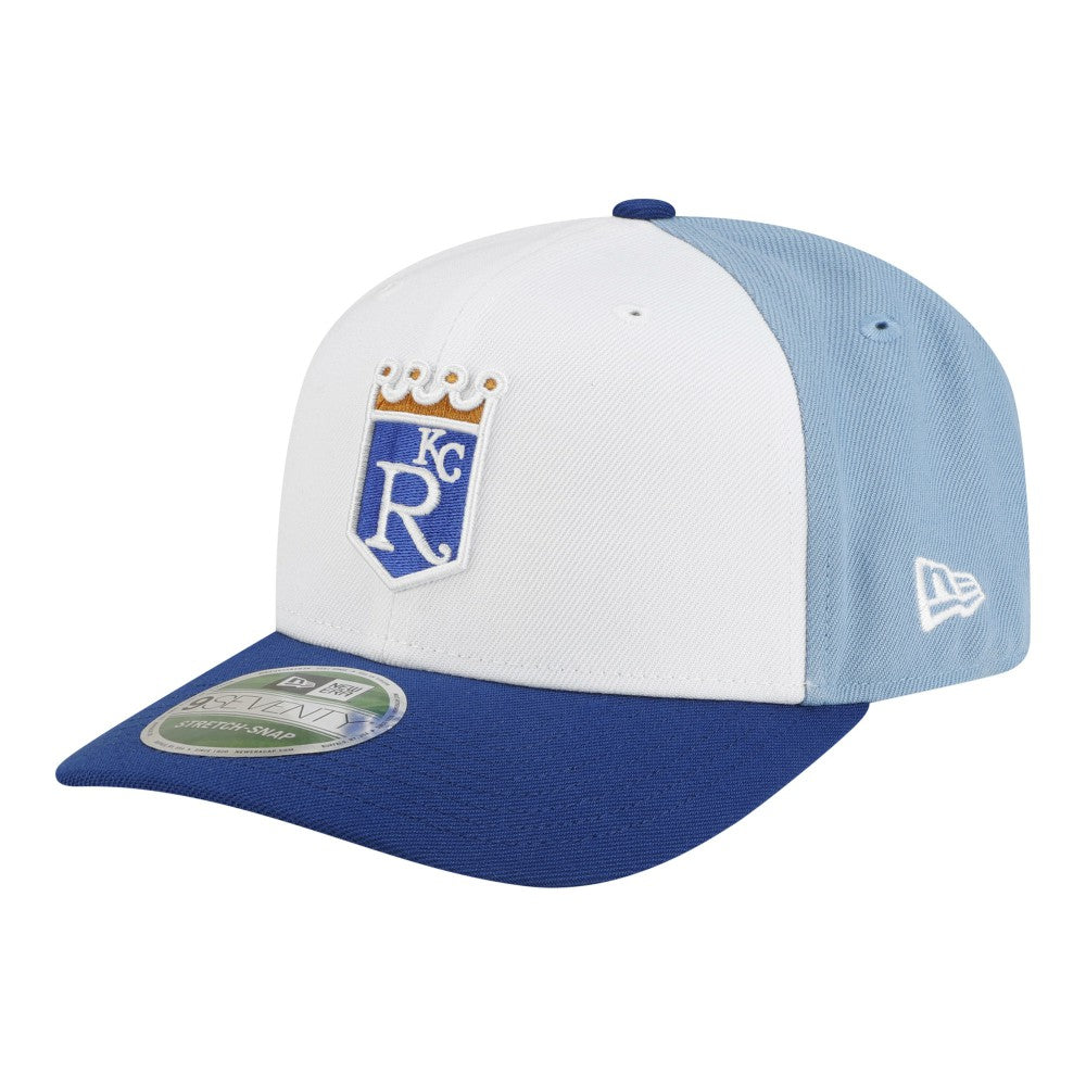 Kansas City Royals New Era Player Replica 9SEVENTY Adjustable Hat - White/Light Blue Hats