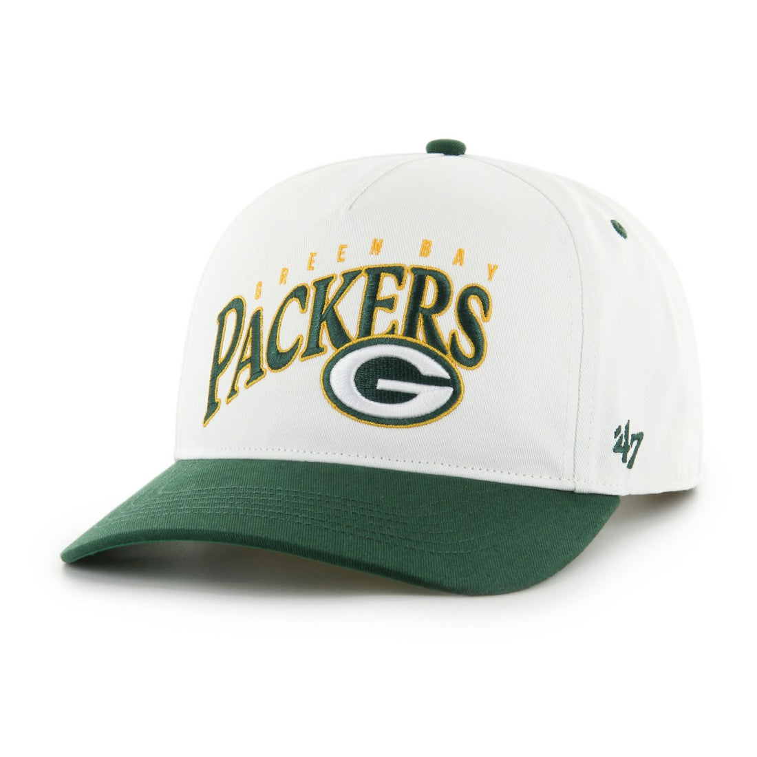 Green Bay Packers '47 Soar Relaxed Hitch Adjustable Hat White