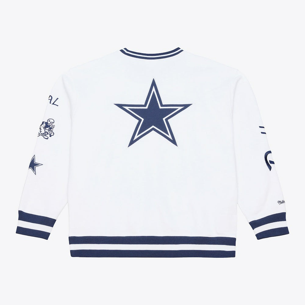 Dallas Cowboys White Out Fleece Sweatshirt White