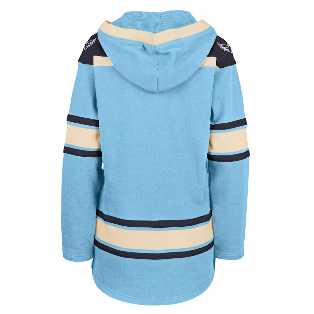 NHL Washington Capitals '47 Women's Superior Lacer Pullover Hoodie - Light Blue