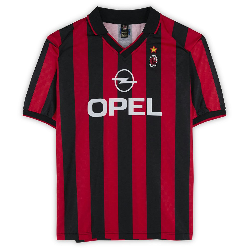 Frank Rijkaard AC Milan Autographed Red/Black Home Jersey Icons sale
