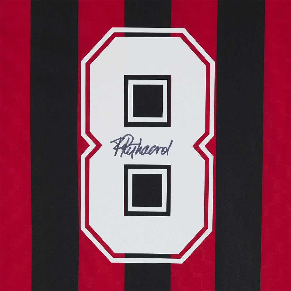 Frank Rijkaard AC Milan Autographed Red/Black Home Jersey Icons sale