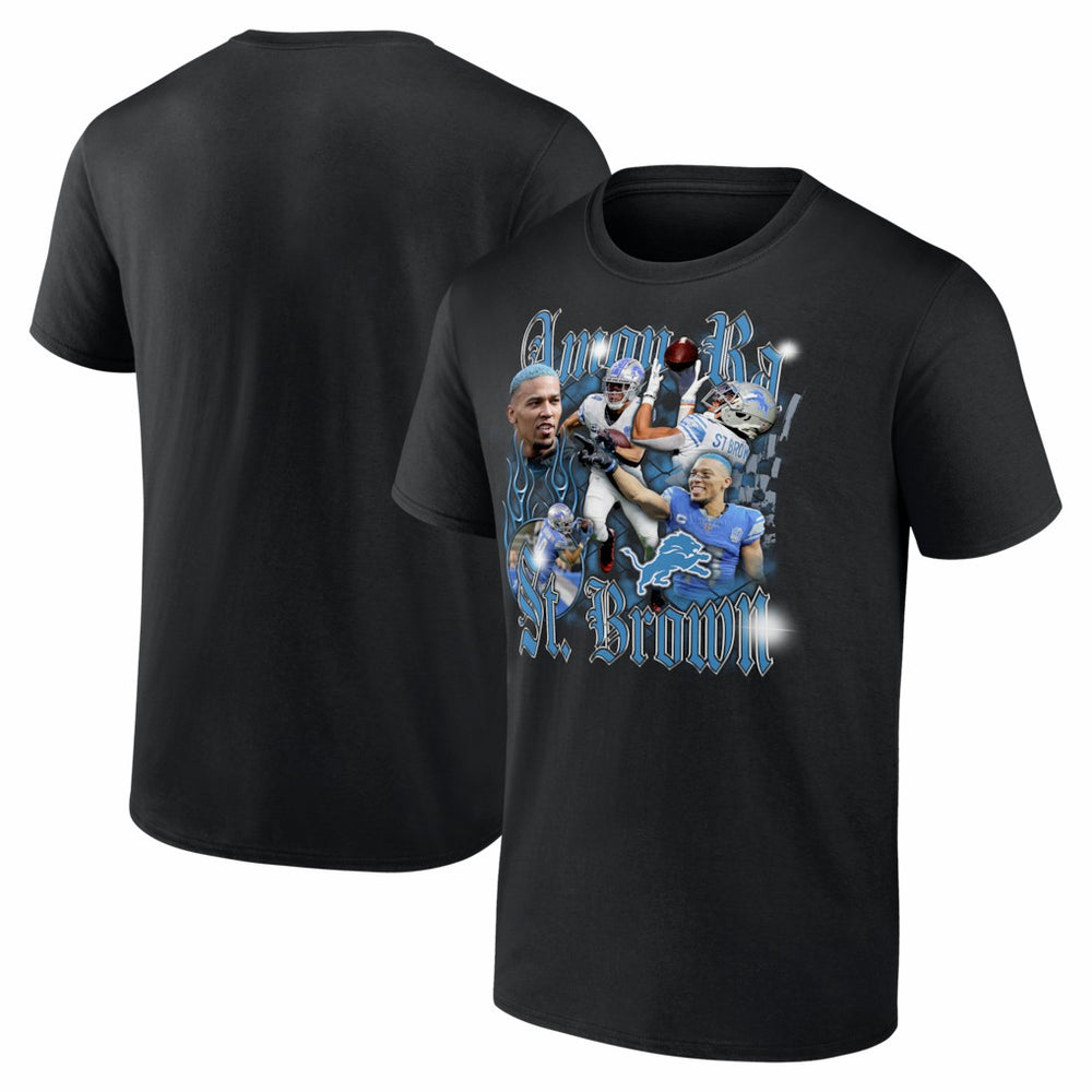 Amon-Ra St. Brown Detroit Lions Notorious T-Shirt Black