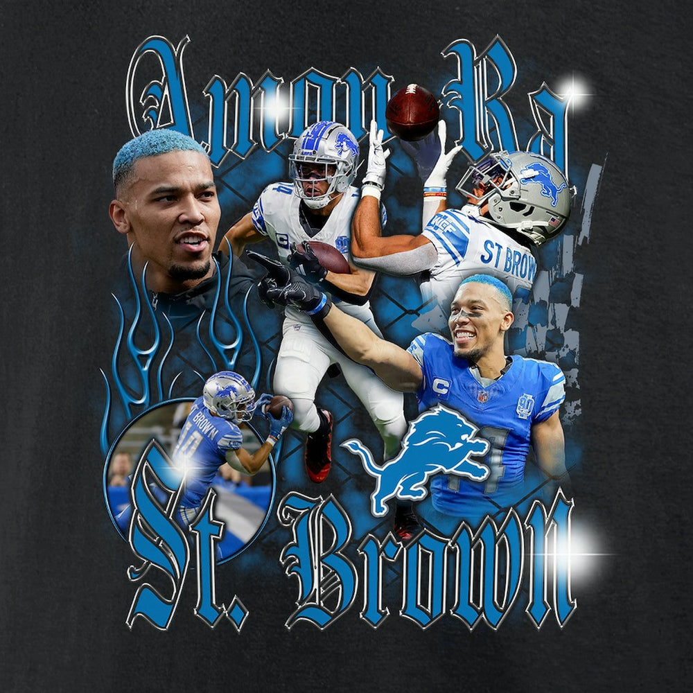 Amon-Ra St. Brown Detroit Lions Notorious T-Shirt Black