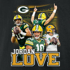 Jordan Love Green Bay Packers Notorious T-Shirt Black