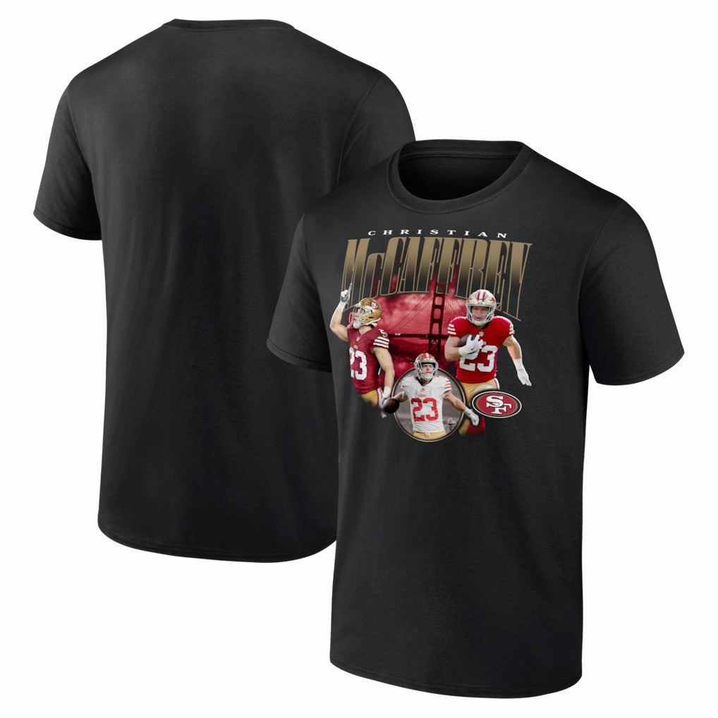 Christian McCaffrey San Francisco 49ers Notorious T-Shirt Black