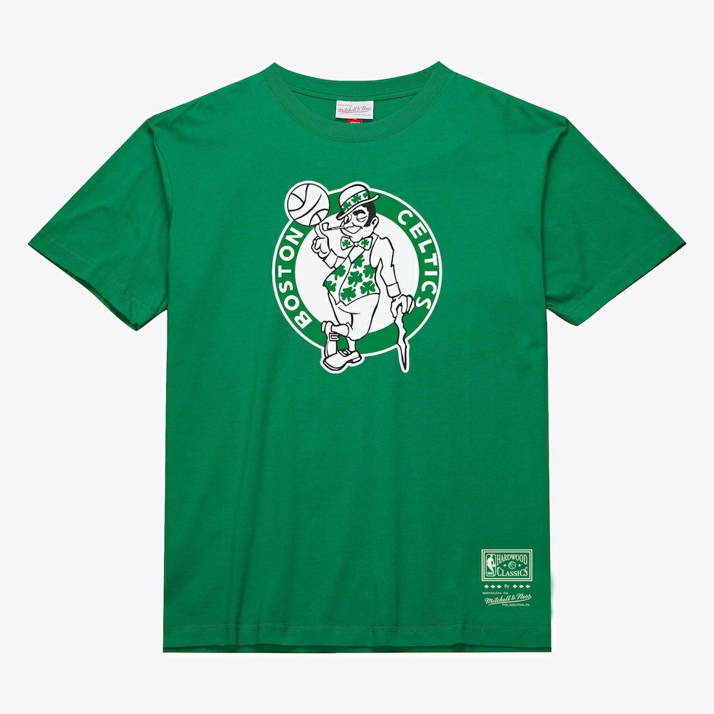 Boston Celtics Unisex Hardwood Classics Arch T-Shirt Kelly Green