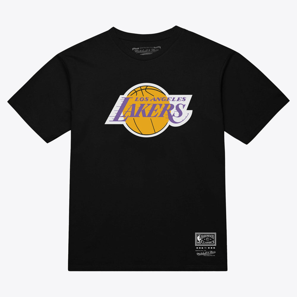 Los Angeles Lakers Unisex Hardwood Classics Arch T-Shirt Black