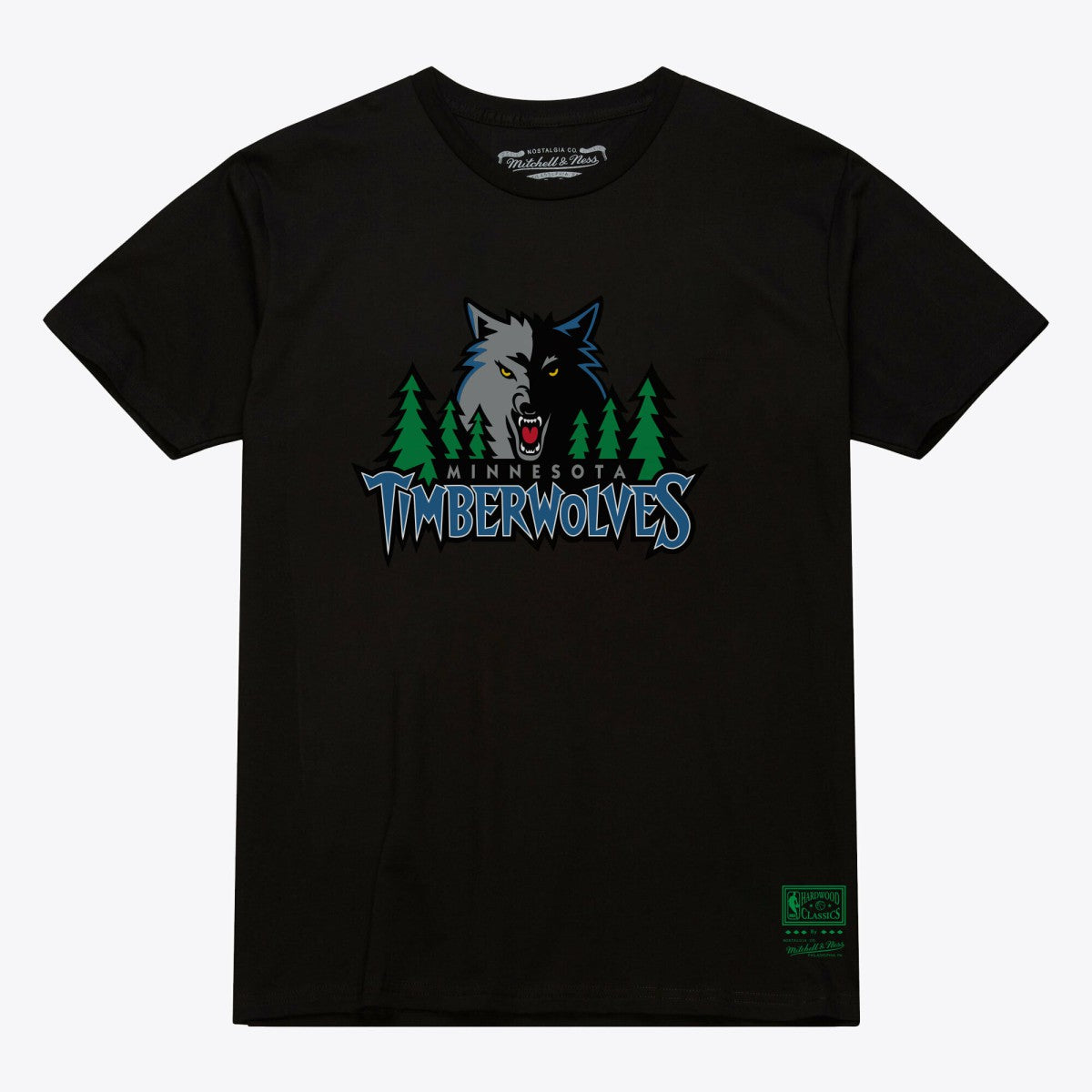Minnesota Timberwolves Unisex Hardwood Classics Arch T-Shirt Black