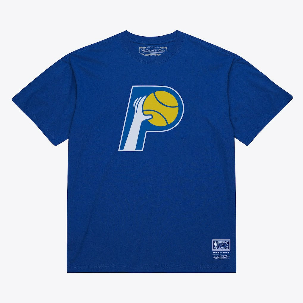 Indiana Pacers Unisex Hardwood Classics Arch T-Shirt Royal