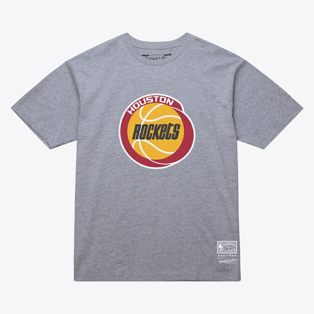 Houston Rockets Unisex Hardwood Classics Arch T-Shirt Heather Gray