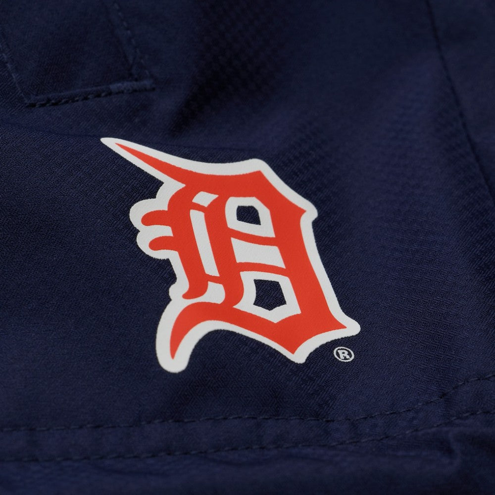 Detroit Tigers Mitchell & Ness Full-Snap Hooded Coaches Jacket - Navy Jackets