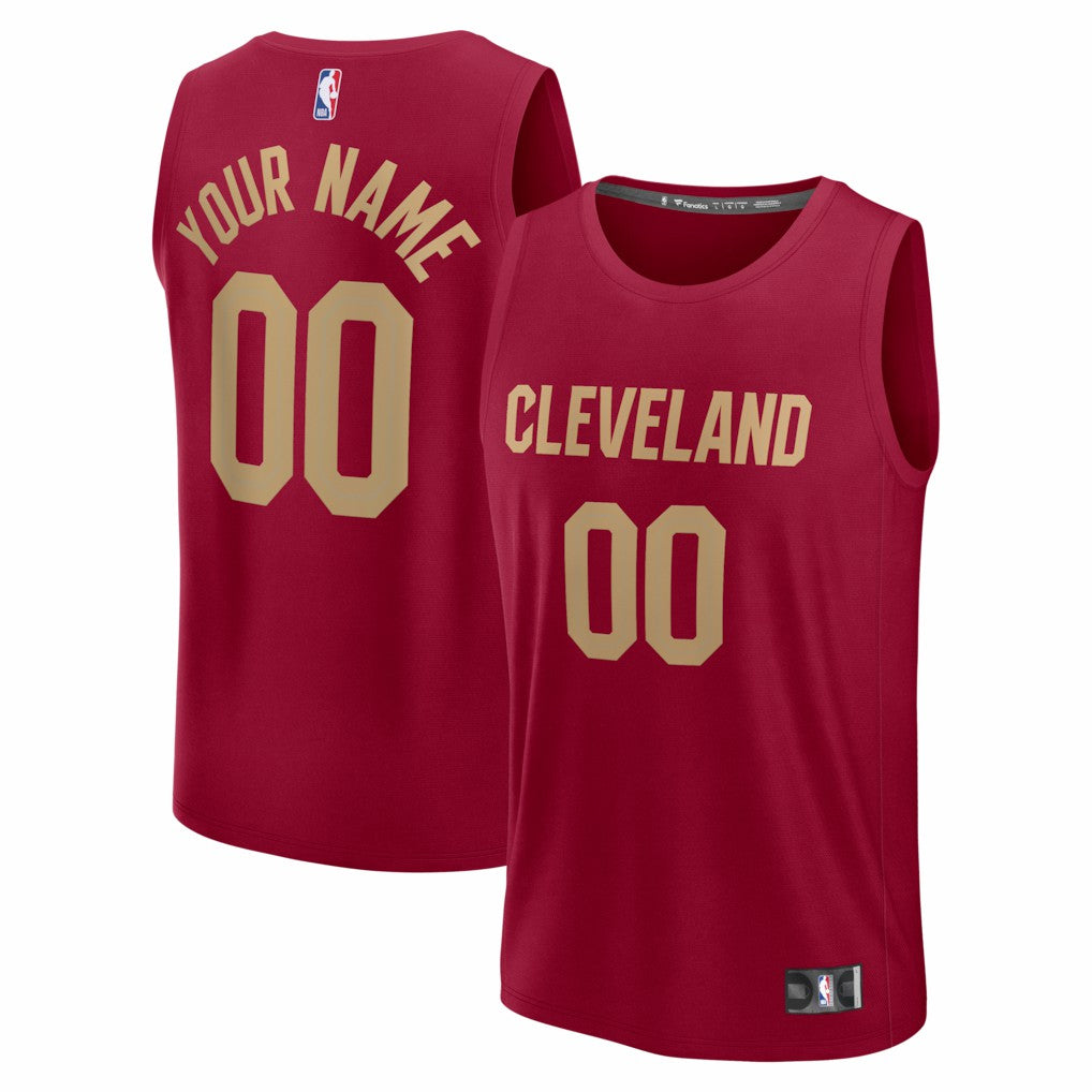 Cleveland Cavaliers Youth Fastbreak Custom Jersey Icon Editi- Red
