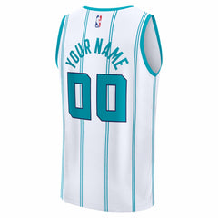 Charlotte Hornets Fastbreak Custom Jersey Association Edition White