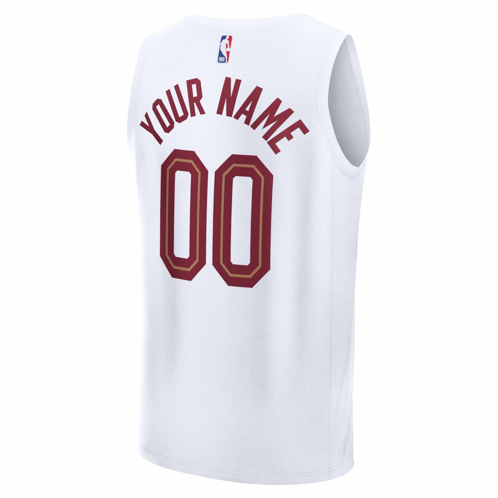 Cleveland Cavaliers Fastbreak Custom Jersey Association Editi- White