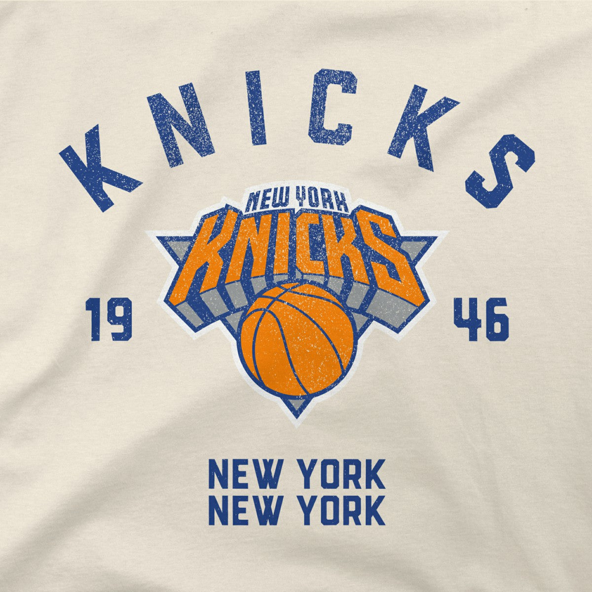 New York Knicks Stadium Essentials Unisex Get Back Vintage Raglan Hoodie White