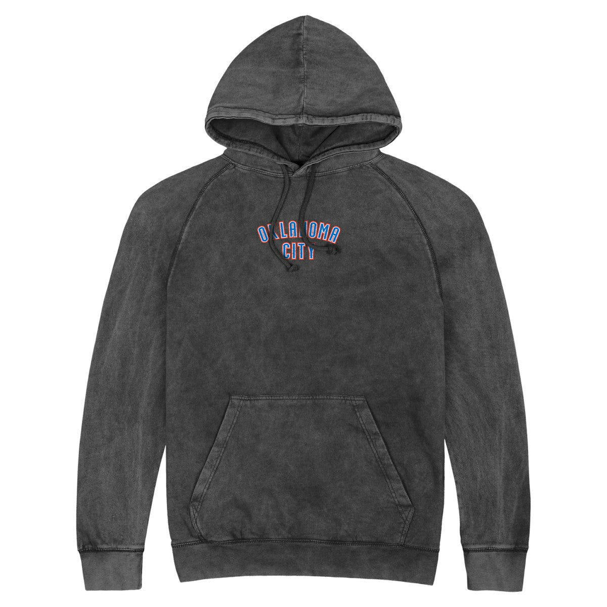 Oklahoma City Thunder Stadium Essentials Unisex Get Back Vintage Raglan Hoodie Black