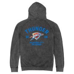 Oklahoma City Thunder Stadium Essentials Unisex Get Back Vintage Raglan Hoodie Black