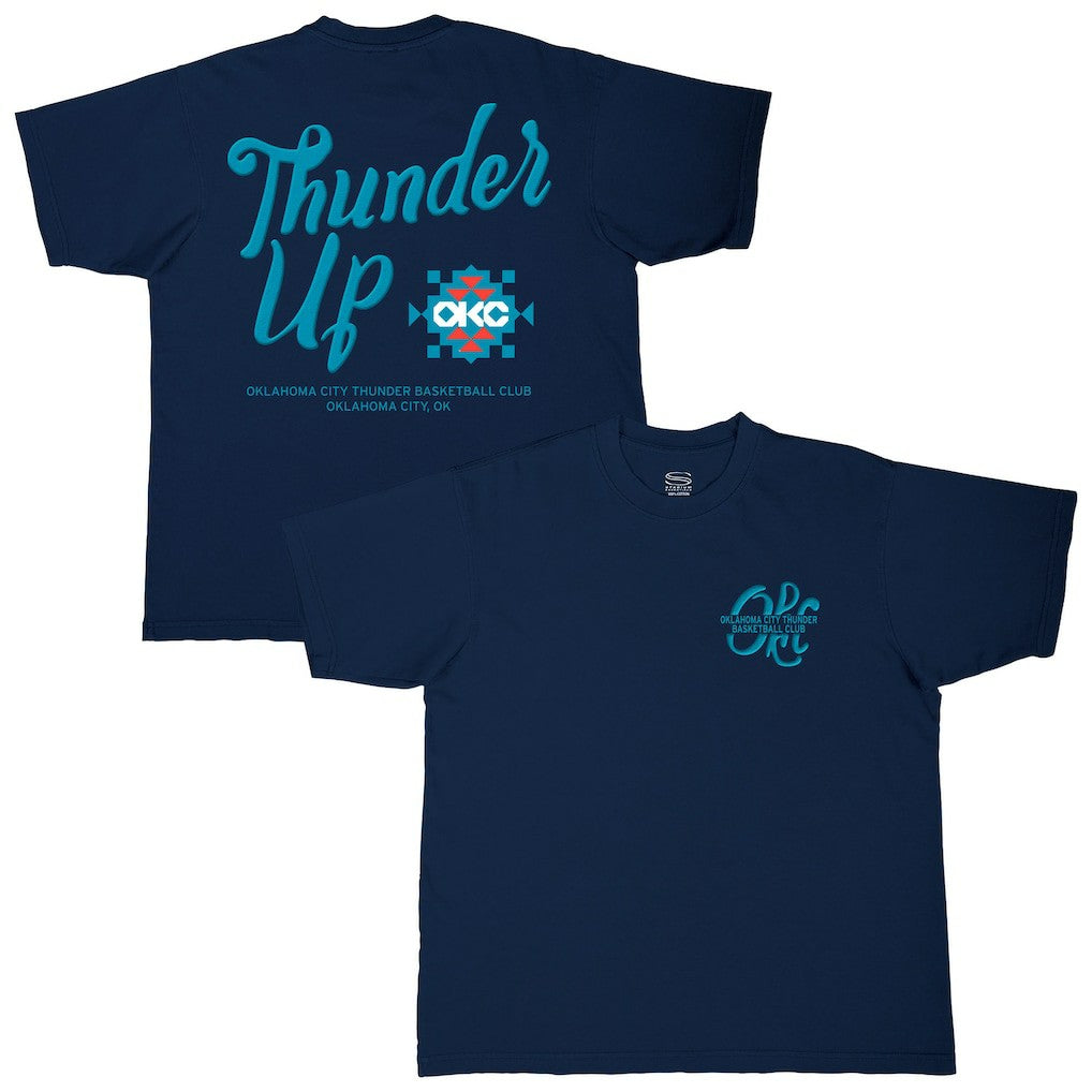 Oklahoma City Thunder Stadium Essentials Unisex Local Barfly Urban T-Shirt Navy