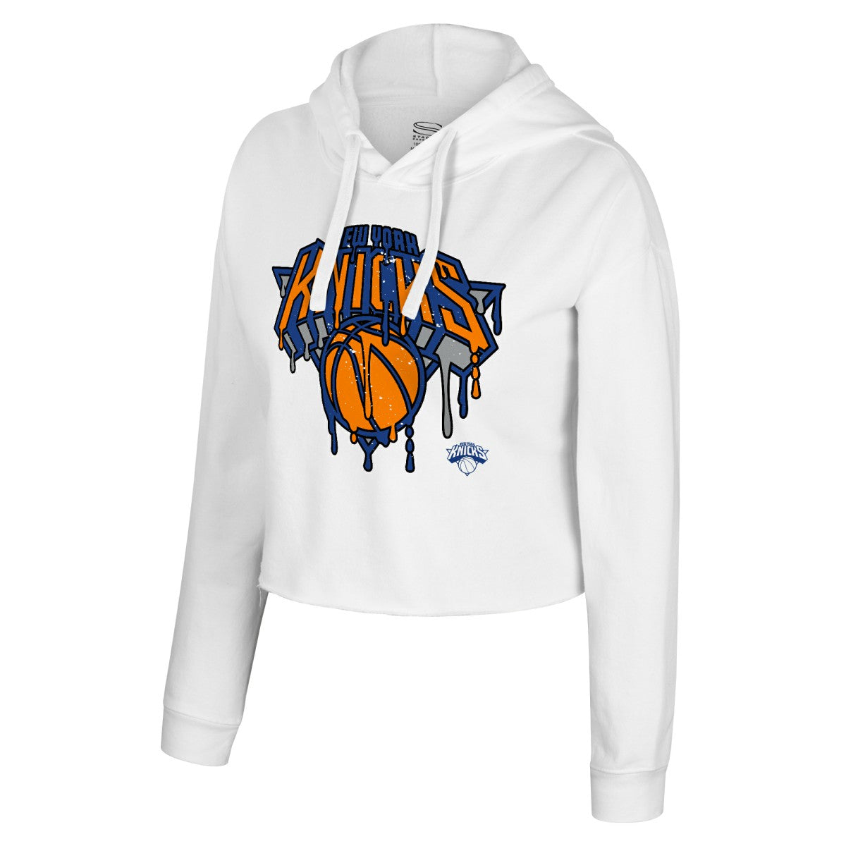 New York Knicks Stadium Essentials Women's Ice Cream Cropped Hoodie White