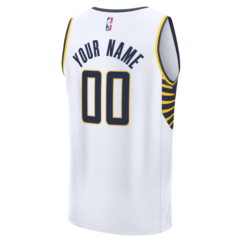 NBA Indiana Pacers Fanatics Fast Break Custom Jersey - Icon Edition - White
