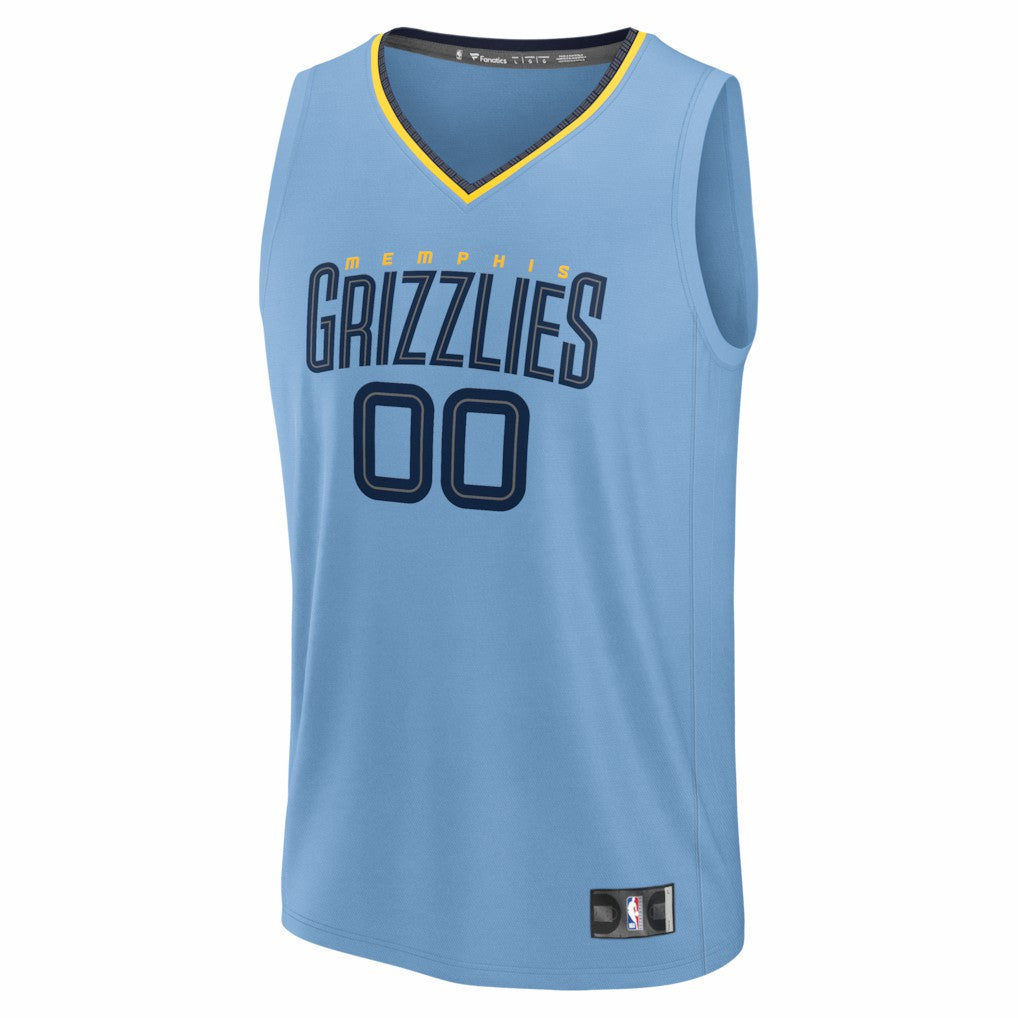 Memphis Grizzlies Youth Fastbreak Custom Jersey Statement Edition Light Blue