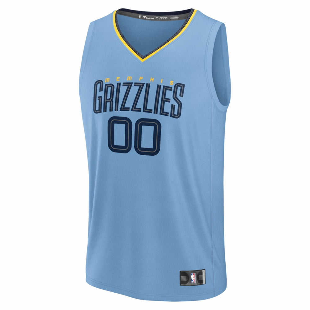Memphis Grizzlies Youth Fastbreak Custom Jersey Statement Edition Light Blue