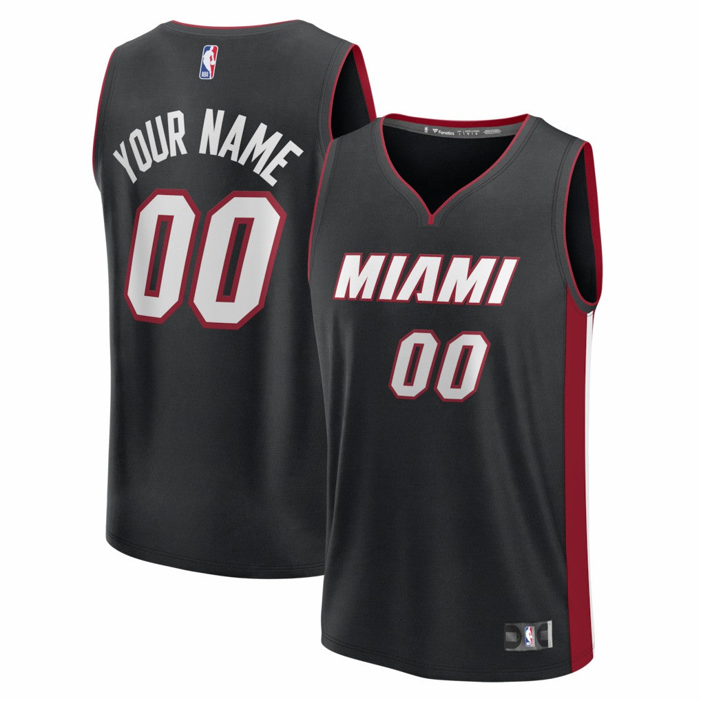 Miami Heat Fastbreak Custom Jersey Icon Edition Black
