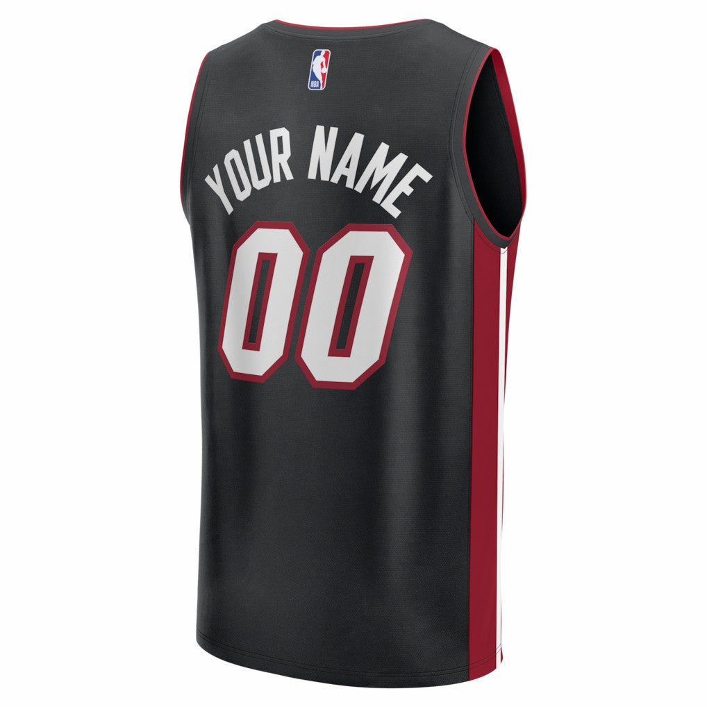 Miami Heat Fastbreak Custom Jersey Icon Edition Black
