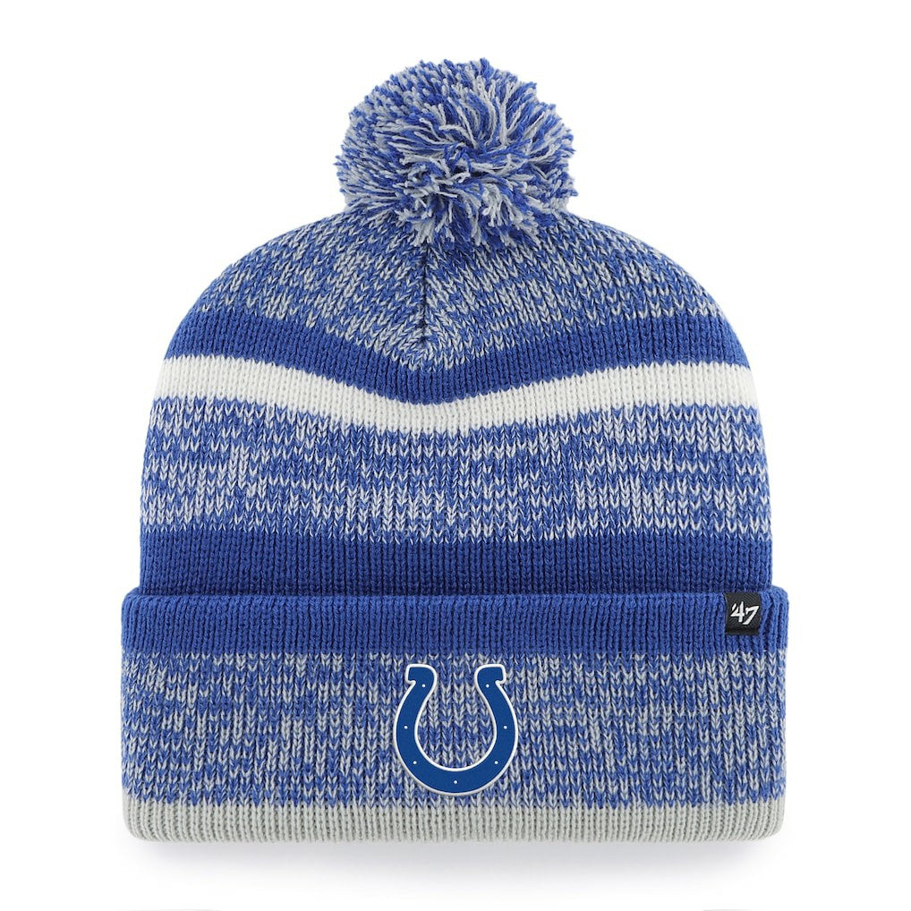 Indianapolis Colts '47 Northward Cuffed Knit Hat with Pom Royal