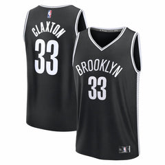 Nic Claxton Brooklyn Nets Fast Break Replica Jersey Black Icon Edition