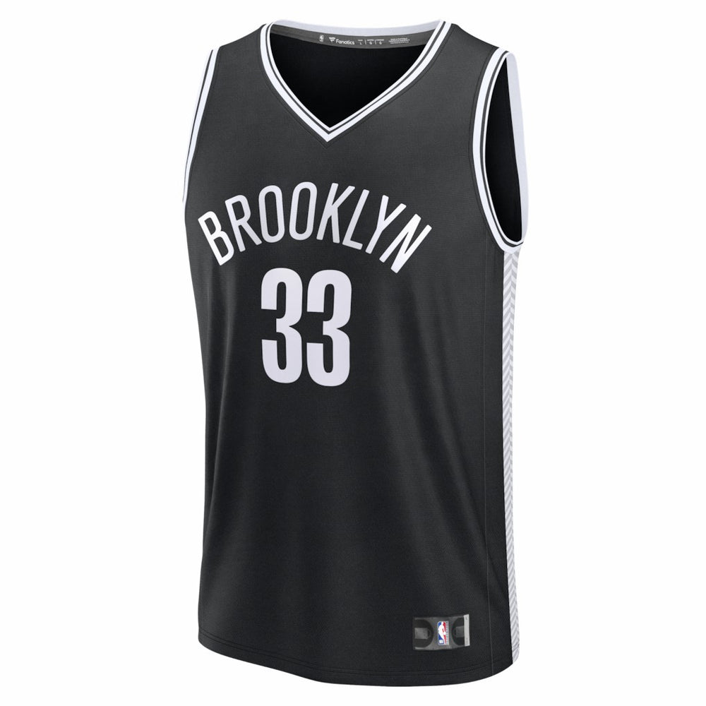 Nic Claxton Brooklyn Nets Fast Break Replica Jersey Black Icon Edition