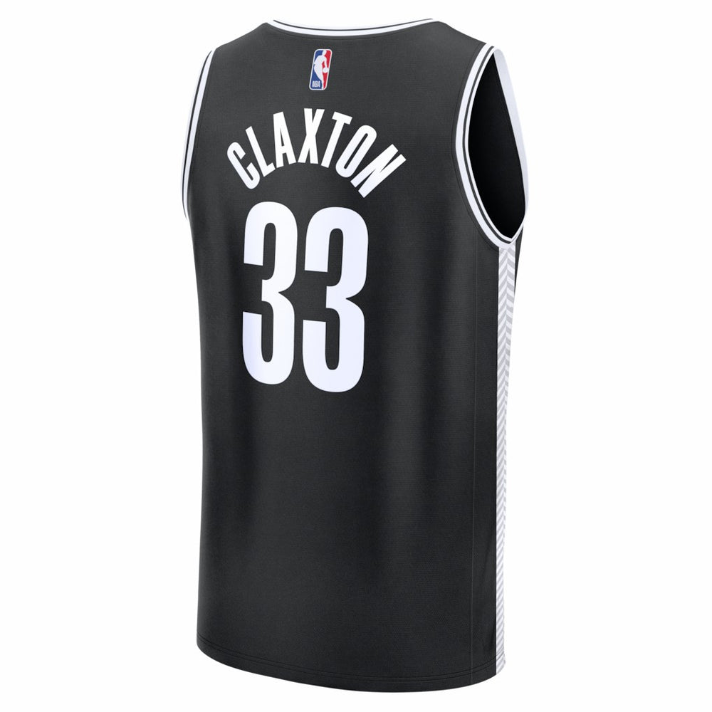 Nic Claxton Brooklyn Nets Fast Break Replica Jersey Black Icon Edition