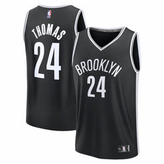 Cam Thomas Brooklyn Nets Fast Break Replica Jersey Black Icon Edition