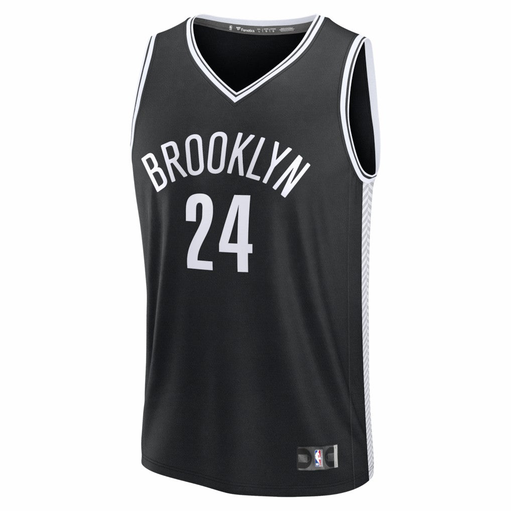Cam Thomas Brooklyn Nets Fast Break Replica Jersey Black Icon Edition